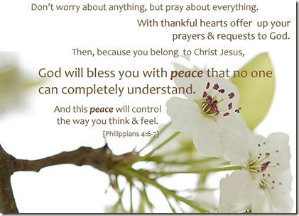 Pray about everything phil 4-6,7