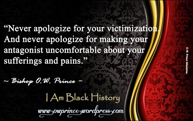 Black History Never Apologize